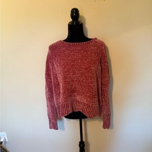 Altar'd State Burgundy Crew Neck Sweater
